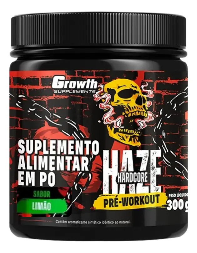 Growth Supplements — Pré-treino Haze Hardcore (300g)