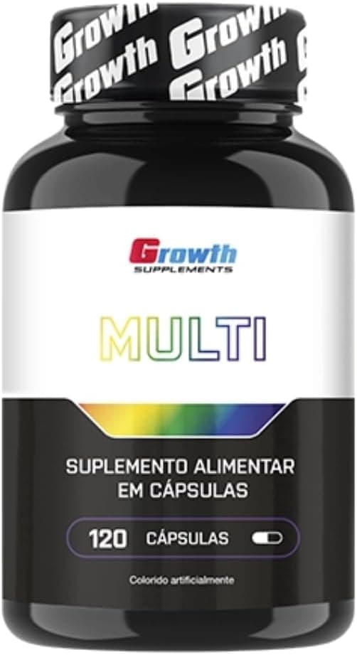 Multivitamínico Growth - 120 Cápsulas | Suplemento Completo com Vitaminas e Minerais Essenciais | Energia, Imunidade e Saúde Diária